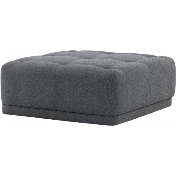 Turin Pouf - tummanharmaa