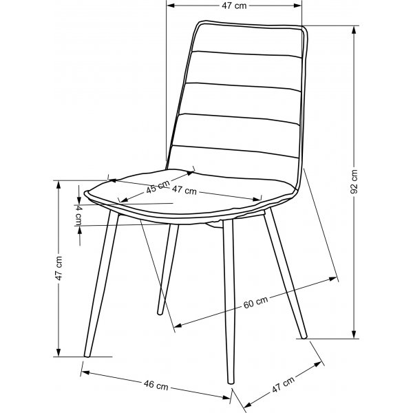 Cadeira ruokapöydän tuoli 493 - harmaa Cadeira ruokapöydän tuoli 493 - harmaa