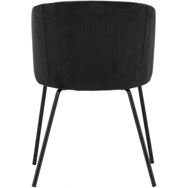 Berit ruokapöydän tuoli - Musta vakosametti Berit ruokapöydän tuoli - Musta vakosametti