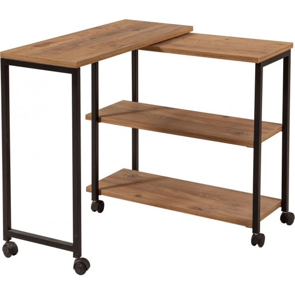 Melin sivupöytä 70 x 76 cm - Mänty/musta Melin sivupöytä 70 x 76 cm - Mänty/musta