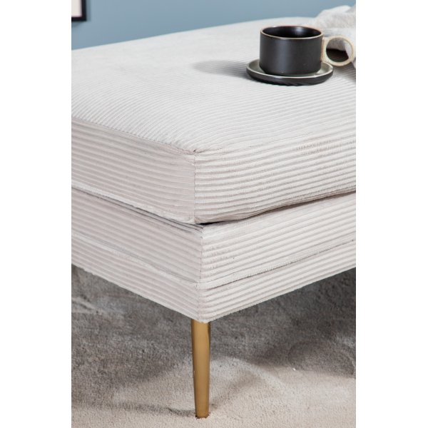 Savanna pouf - beige vakosametti Savanna pouf - beige vakosametti