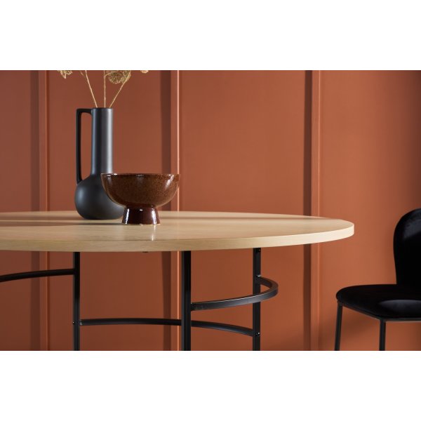 Copenhagen ruokap�yt� �140 cm - Whitewash/musta