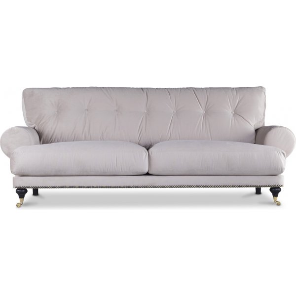 Kolmen istuttava sohva Andrew Deco - Beige sametti