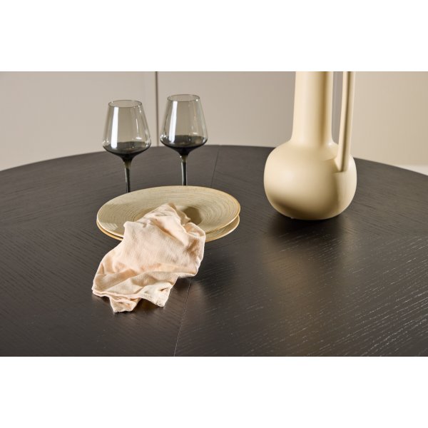 Strada ruokap�yt� 120-170 x 120 cm - Musta