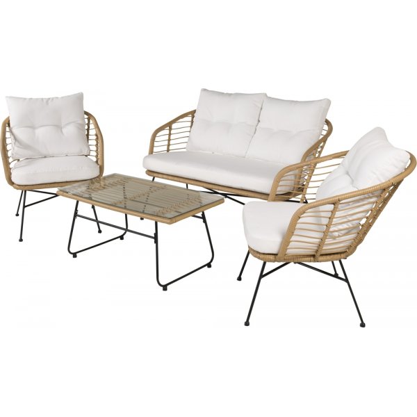 Viga sohvaryhmä - rottinki/valkoinen Viga sohvaryhmä - rottinki/valkoinen