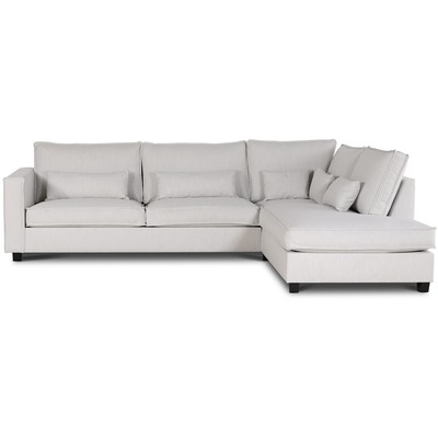 Adore Lounge sohva XL, avoin pty, oikeanpuoleinen - Luonnollinen (Pellava)
