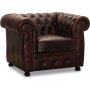 Dublin chesterfield -nojatuoli - Hrnveri nahka + Huonekalujen tahranpoistoaine