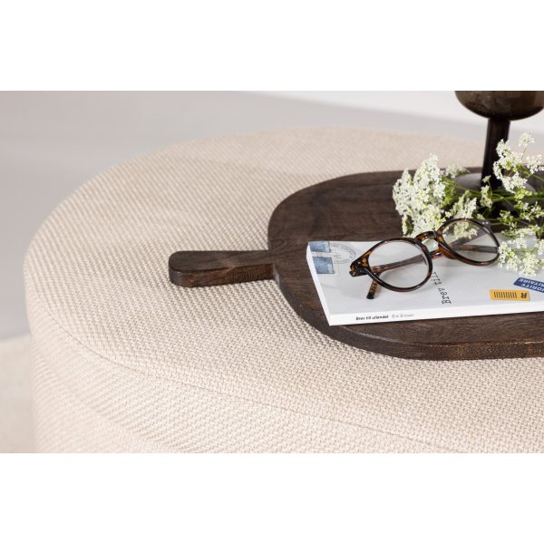 Potenza pouf - luonnonvalkoinen Potenza pouf - luonnonvalkoinen