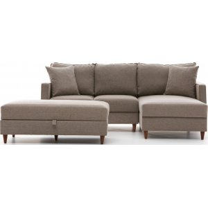Eca divaani sohva oikea - Kermanvalkoinen