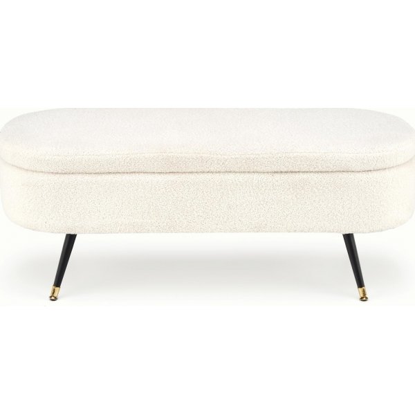 Penkki säilytystilalla, luonnonvalkoinen, 120 cm leveä Penkki säilytystilalla, luonnonvalkoinen, 120 cm leveä