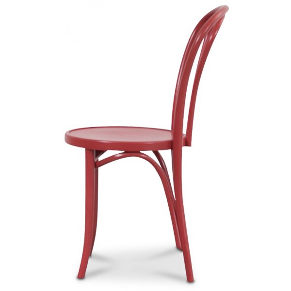 Klassinen taivepuusta tehty No 18 -tuoli - Punapetsattu