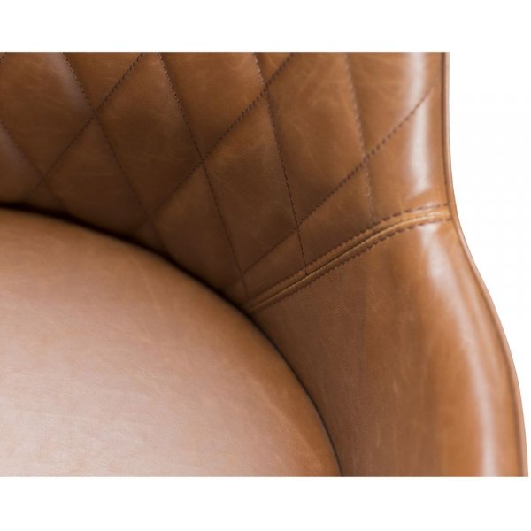 Rombo tuoli käsinojilla - Vaaleanruskea / musta Rombo tuoli käsinojilla - Vaaleanruskea / musta