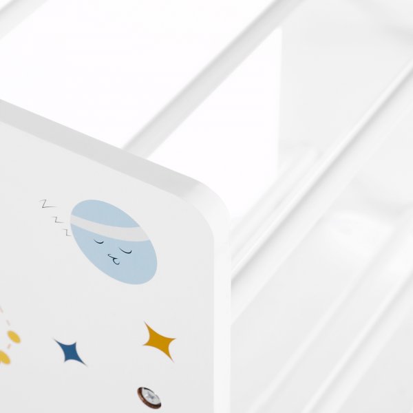 Galax lastenhuoneen hylly - Valkoinen/sininen Galax lastenhuoneen hylly - Valkoinen/sininen