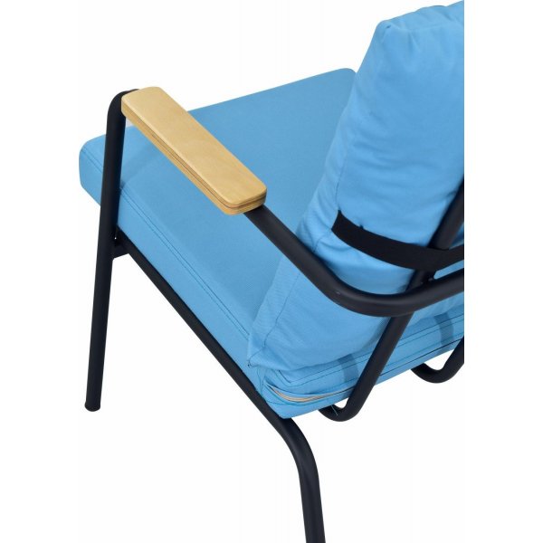 Bremenin puutarhakalusteet - Sininen/musta + Huonekalujen tekstiilien hoito Bremenin puutarhakalusteet - Sininen/musta + Huonekalujen tekstiilien hoito