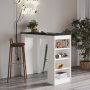 Style baaripyt 120 x 51,6 cm - Valkoinen/musta