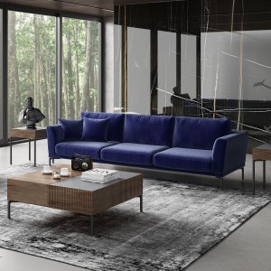 Jade 4-istuttava sohva - sininen
