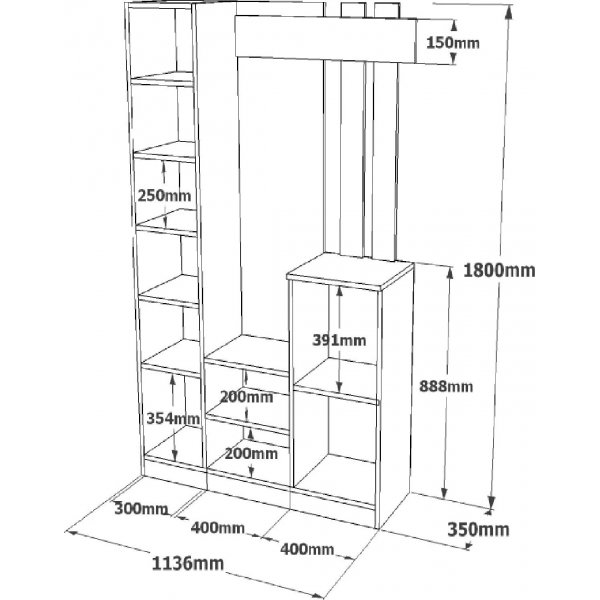 Roger aulakalusteet - Valkoinen Roger aulakalusteet - Valkoinen