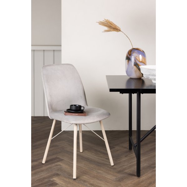 Päivittäinen ruokatuoli - harmaa/valkittu Päivittäinen ruokatuoli - harmaa/valkittu