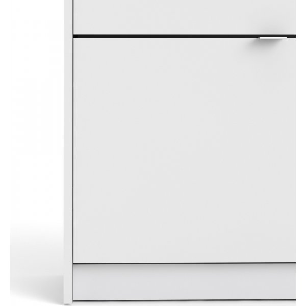 Kengät syvä kenkäkaappi 4 lokerolla - Valkoinen Kengät syvä kenkäkaappi 4 lokerolla - Valkoinen