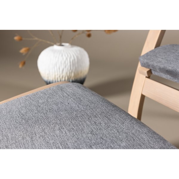 Grötö lepotuoli - Tummanharmaa/valkittu Grötö lepotuoli - Tummanharmaa/valkittu