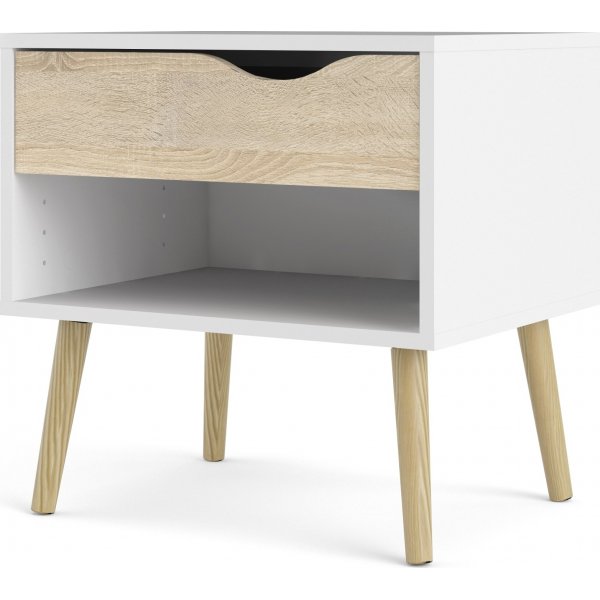 Oslon ypyt - Valkoinen/tammi