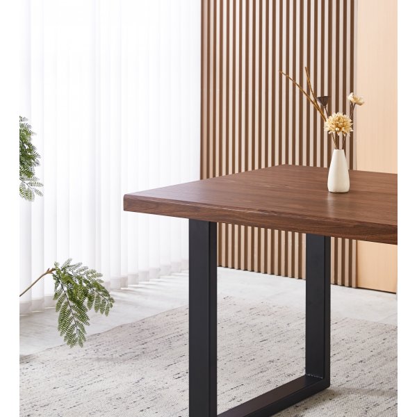 Aster ruokapöytä 160x90 cm - Tummanruskea tammi Aster ruokapöytä 160x90 cm - Tummanruskea tammi