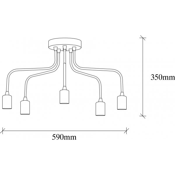 Kynttelikkö kattovalaisin 1182 - musta Kynttelikkö kattovalaisin 1182 - musta