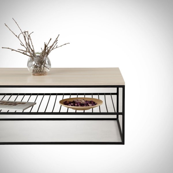 Etna sohvapöytä 95 x 55 cm - Vaalea tammi Etna sohvapöytä 95 x 55 cm - Vaalea tammi