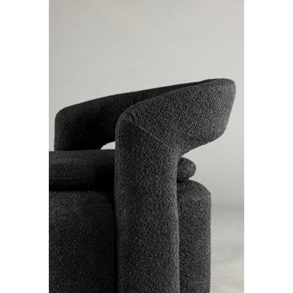 Laurel-nojatuoli - musta