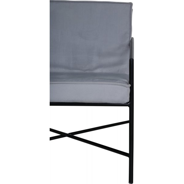 Tetra-nojatuoli - Harmaa vakosametti