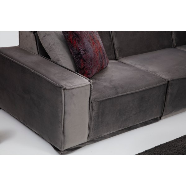 Lego kulmasohva 276 cm oikea - Harmaa Lego kulmasohva 276 cm oikea - Harmaa