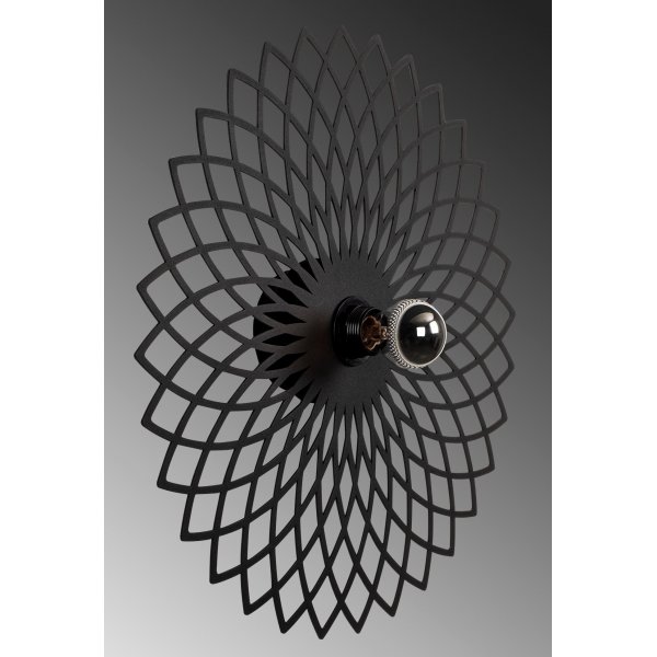Fellini seinävalaisin 987 - musta Fellini seinävalaisin 987 - musta