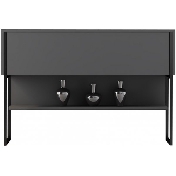 Lux-kohopyt 120 x 30 cm - Antrasiitti/musta