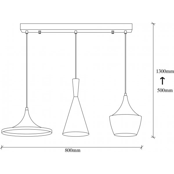 Elmas kattovalaisin 3561 - Musta/kulta Elmas kattovalaisin 3561 - Musta/kulta