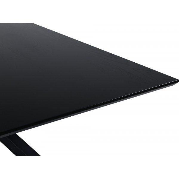 Ruokapöytä 180x90 cm mustaksi petsattu tammi - Piazza Ruokapöytä 180x90 cm mustaksi petsattu tammi - Piazza