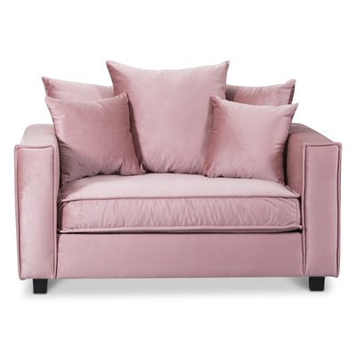 Brandy Lounge -nojatuoli - yhden ja puolen istuttava sohva (dusty pink)