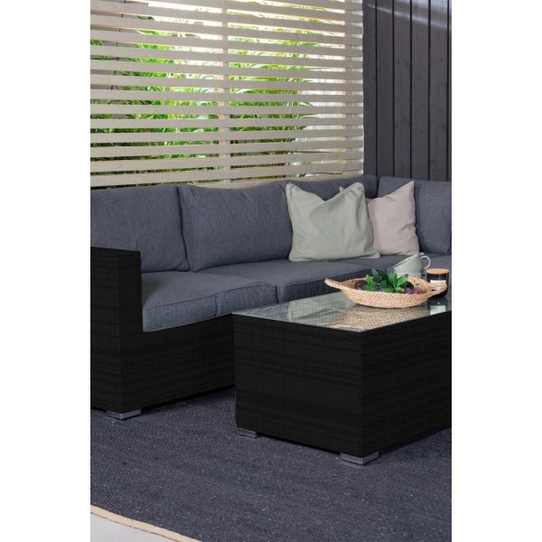 Amazon kulmasohvaryhmä - musta/harmaa Amazon kulmasohvaryhmä - musta/harmaa