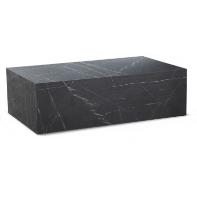 Kivi sohvapyt 100 x 60 cm - Musta marmori (laminaatti)
