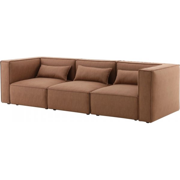Nees-modulaarinen sohva konjakinvärisenä yhdistelmänä 4 Nees-modulaarinen sohva konjakinvärisenä yhdistelmänä 4
