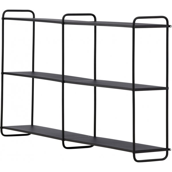 Lyon seinhylly 63 x 122 cm - Musta