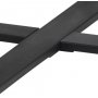 Amble pyre ruokapyt 110 cm - Musta / marmori