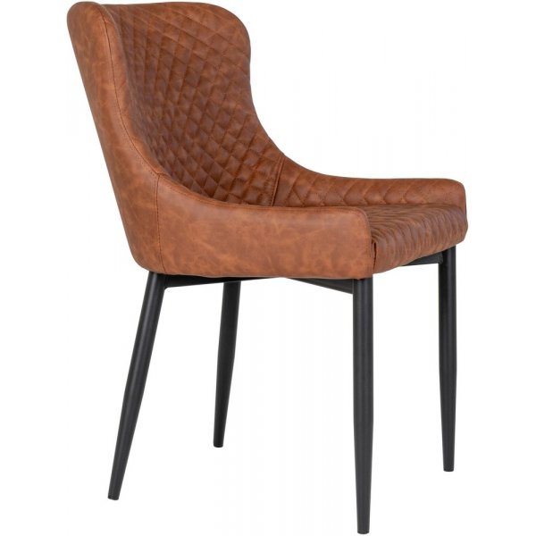 Boston ruokapöydän tuoli - Vintage ruskea/musta Boston ruokapöydän tuoli - Vintage ruskea/musta