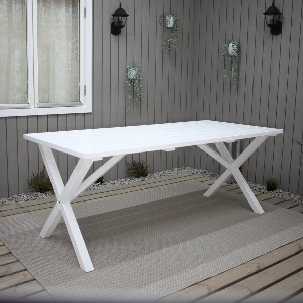 Ruokapyt Scottsdale 190 cm - Valkoinen