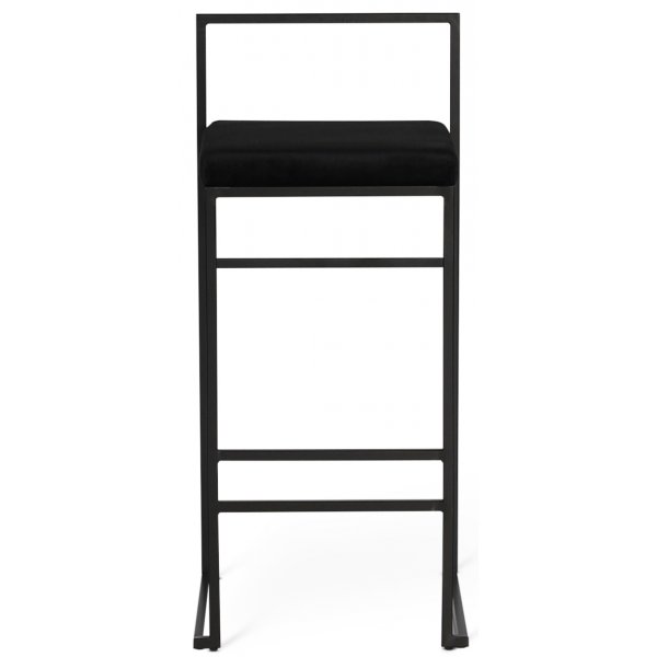 Pinottava Aston baarijakkara - Musta sametti / musta