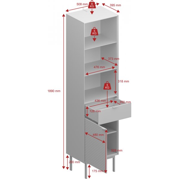 Soma-vitriinikaappi - Musta/espresso Soma-vitriinikaappi - Musta/espresso