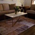 Asiakaskuva Palasso-sohvapöytä 110 cm - messinki / vaalea marmorointi