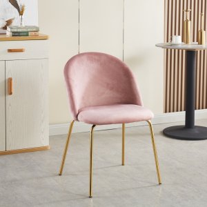 Giovani samettituoli - Vaaleanpunainen / messinki Giovani samettituoli - Vaaleanpunainen / messinki