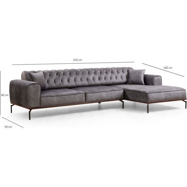 Siesta sohva - antrasiitti Siesta sohva - antrasiitti