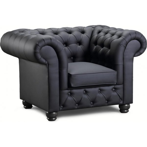 Chesterfield New England nahkainen nojatuoli - kaikki vrit