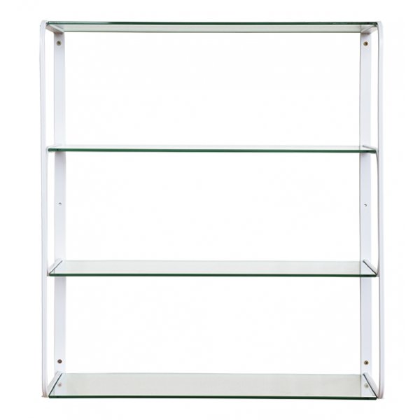 Ellen seinähylly - Valkoinen/Lasi Ellen seinähylly - Valkoinen/Lasi